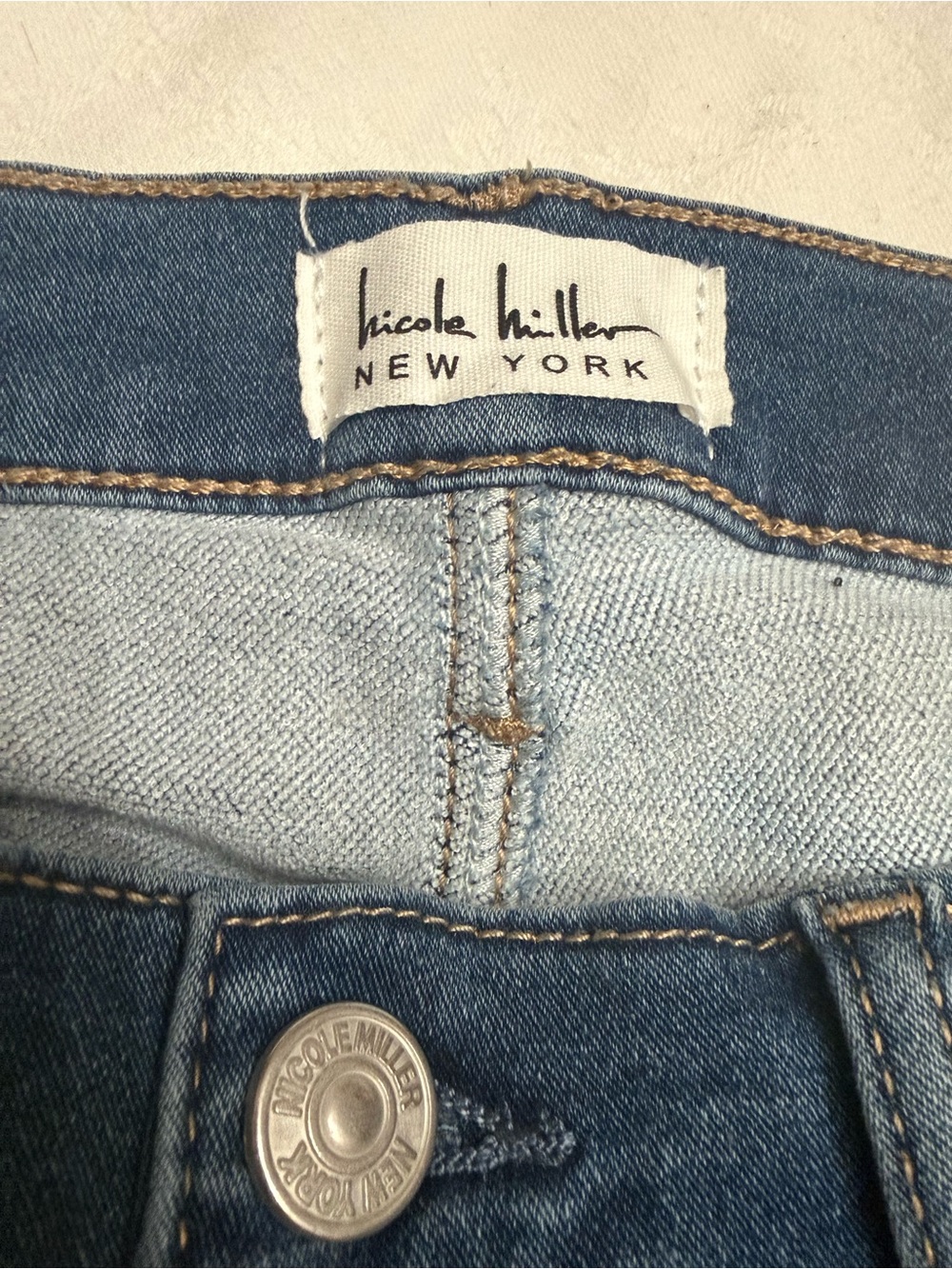 Nicole Miller Jeans Womens 12 Blue SOHO High Rise Ankle Skinny Denim - Picture 3 of 6